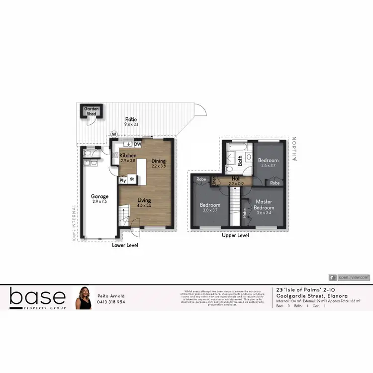 Floorplan of Homely townhouse listing, 23/2-10 Coolgardie Street, Elanora QLD 4221