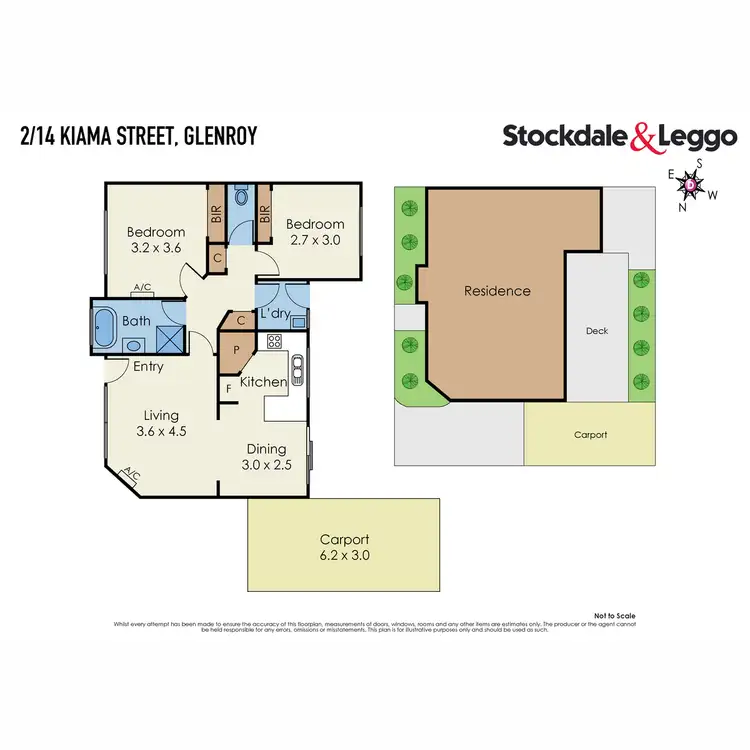 Floorplan of Homely unit listing, 2/14 Kiama Street, Glenroy VIC 3046
