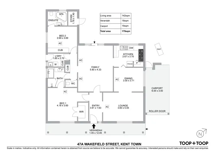 Floorplan of Homely house listing, 47A Wakefield Street, Kent Town SA 5067