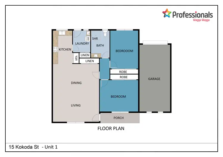 Floorplan of Homely block of units listing, 15 Kokoda Street, Ashmont NSW 2650