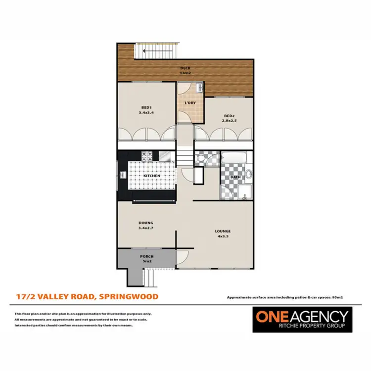 Floorplan of Homely townhouse listing, 17/2 Valley Road, Springwood NSW 2777