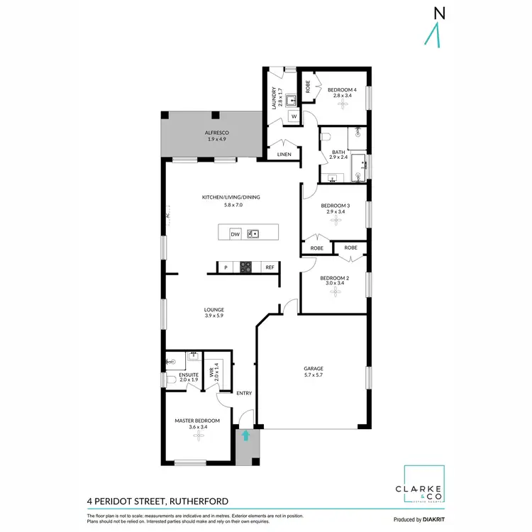 Floorplan of Homely house listing, 4 Peridot Street, Rutherford NSW 2320