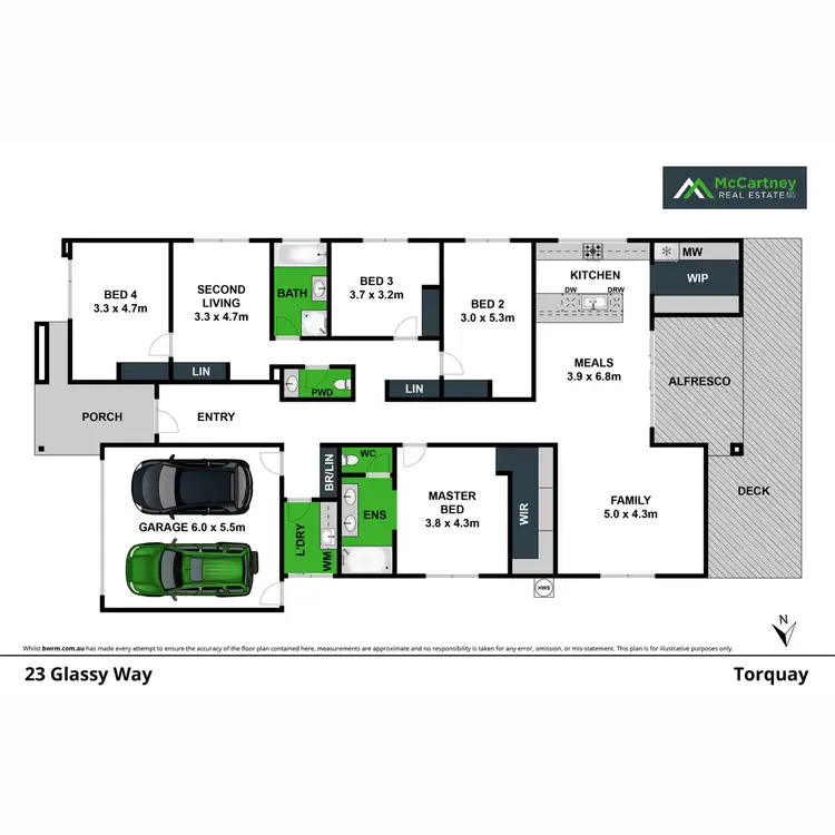Floorplan of Homely house listing, 23 Glassy Way, Torquay VIC 3228