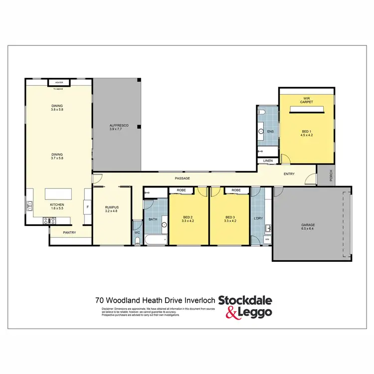 Floorplan of Homely house listing, 70 Woodland Heath Drive, Inverloch VIC 3996