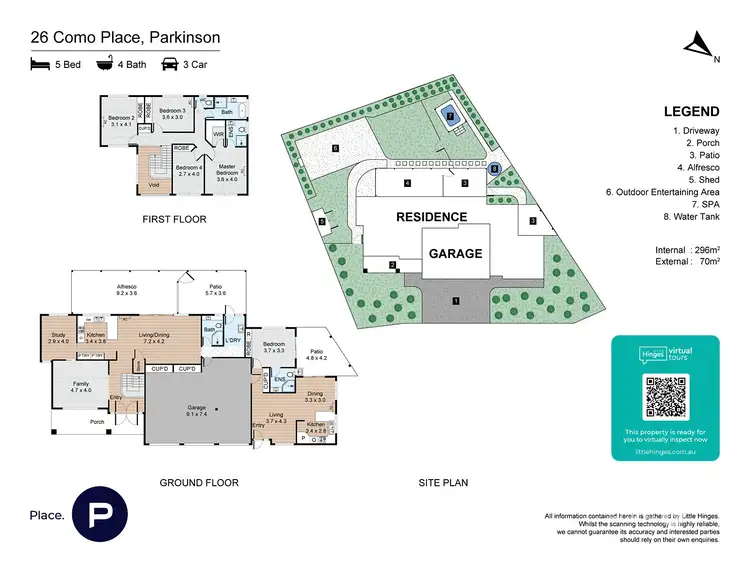 Floorplan of Homely house listing, 26 Como Place, Parkinson QLD 4115