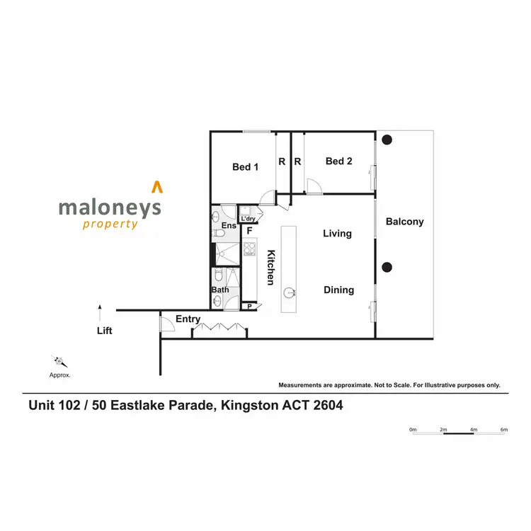 Floorplan of Homely apartment listing, 102/50 Eastlake Parade, Kingston ACT 2604