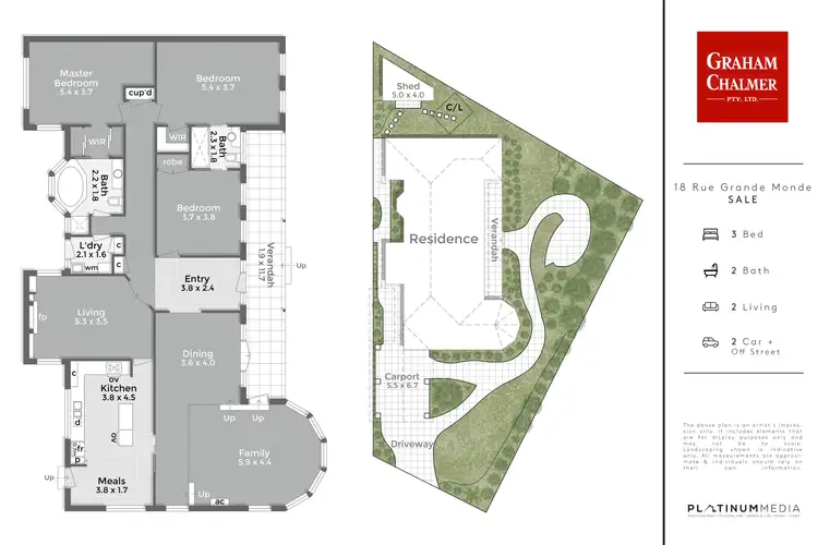 Floorplan of Homely house listing, 18 Rue Grande Monde, Sale VIC 3850