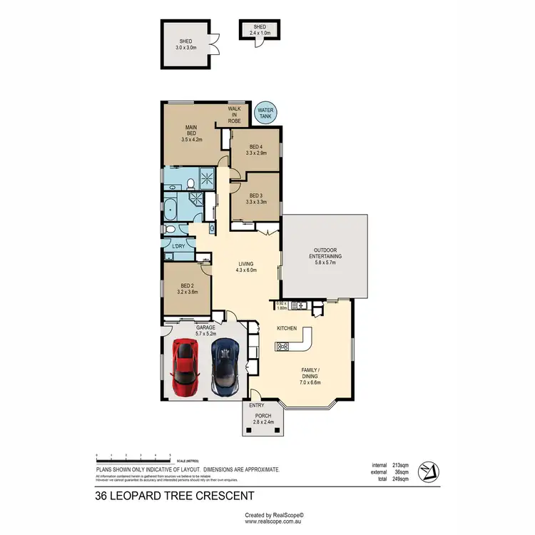Floorplan of Homely house listing, 36 Leopard Tree Crescent, Sinnamon Park QLD 4073