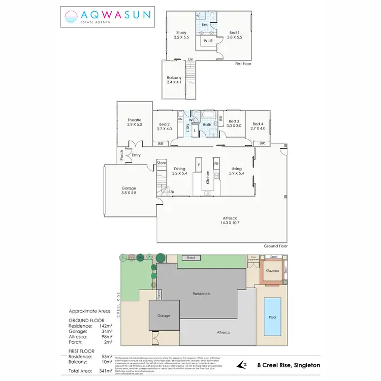 Floorplan of Homely house listing, 8 Creel Rise, Singleton WA 6175