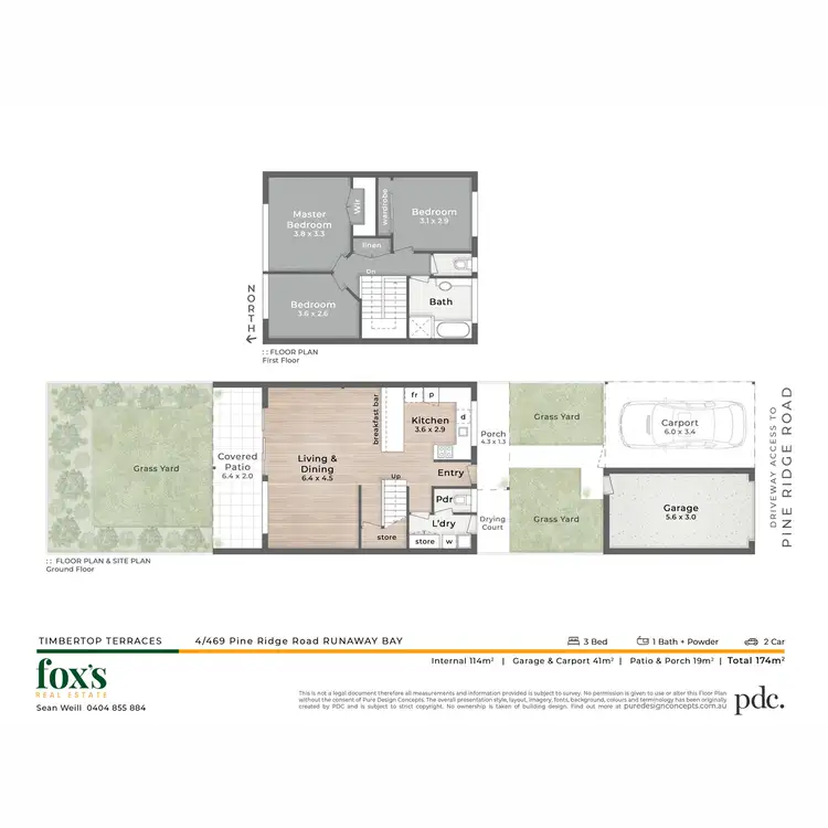 Floorplan of Homely townhouse listing, 4/469 Pine Ridge Road, Runaway Bay QLD 4216