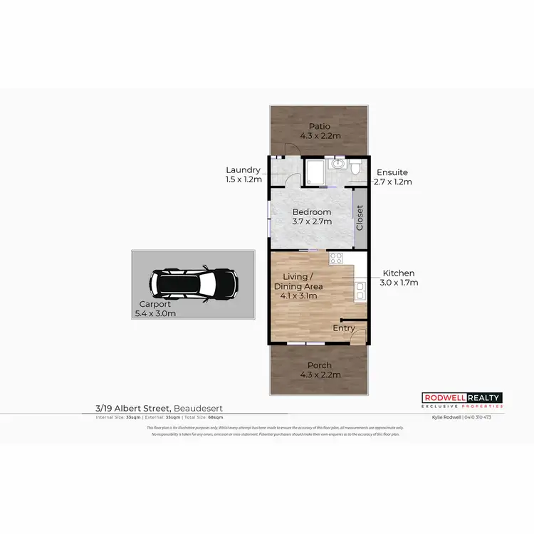 Floorplan of Homely unit listing, 3/19 Albert Street, Beaudesert QLD 4285