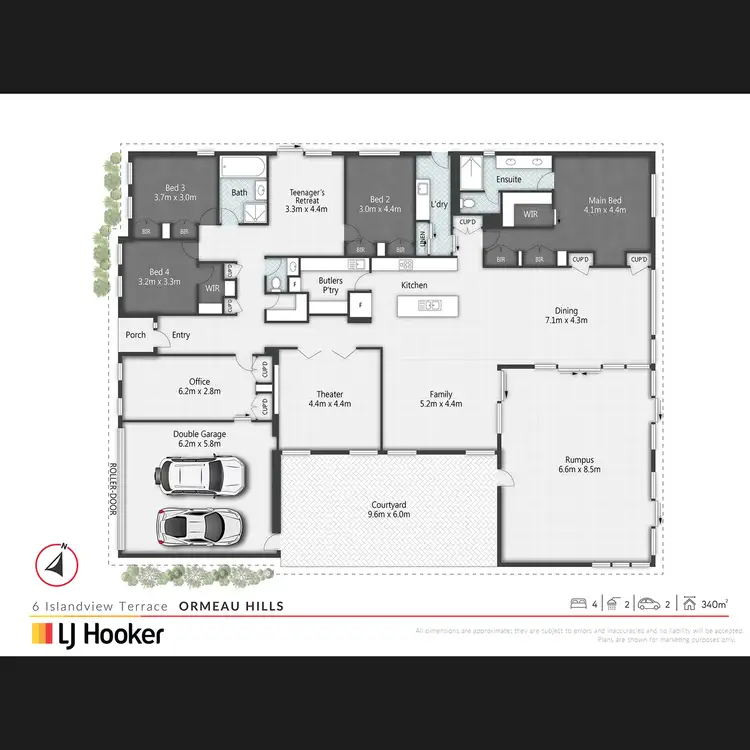 Floorplan of Homely house listing, 6 Islandview Terrace, Ormeau Hills QLD 4208