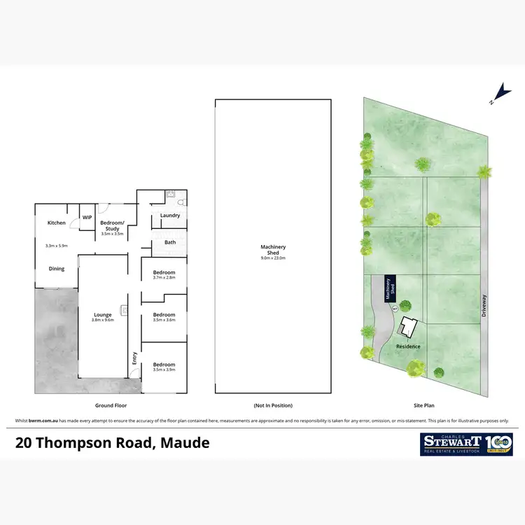 Floorplan of Homely rural property listing, 20 Thompson Road, Maude VIC 3331