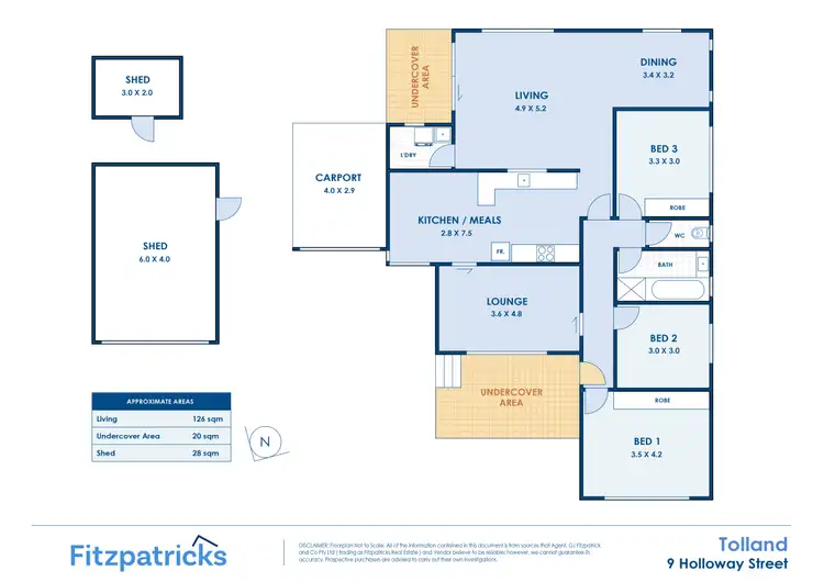 Floorplan of Homely house listing, 9 Holloway Street, Tolland NSW 2650