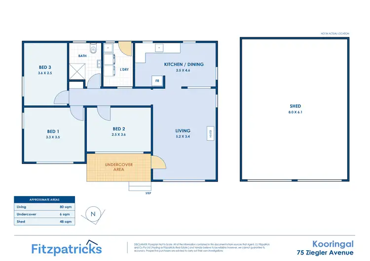 Floorplan of Homely house listing, 75 Ziegler Avenue, Kooringal NSW 2650