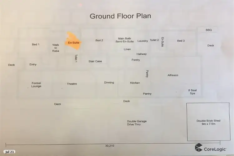 Floorplan of Homely house listing, 1 Estuary View Drive, Wonnerup WA 6280