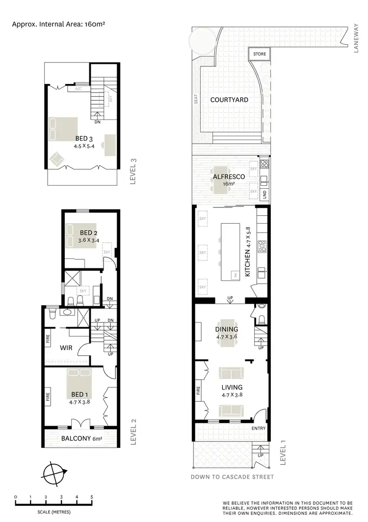 Floorplan of Homely terrace listing, 54 Cascade Street, Paddington NSW 2021