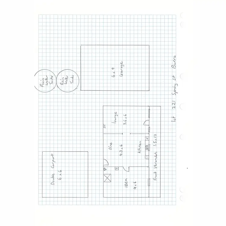 Floorplan of Homely house listing, Lot 221 Spring Street, Burra SA 5417