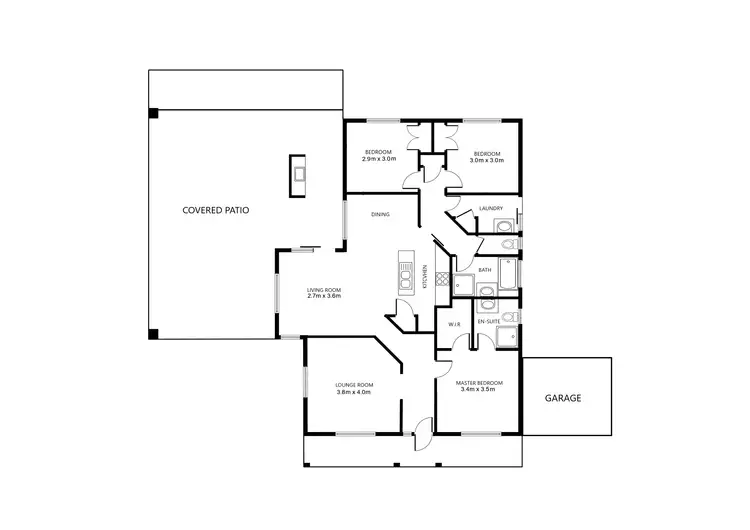 Floorplan of Homely house listing, 44 Barton Street, Wodonga VIC 3690