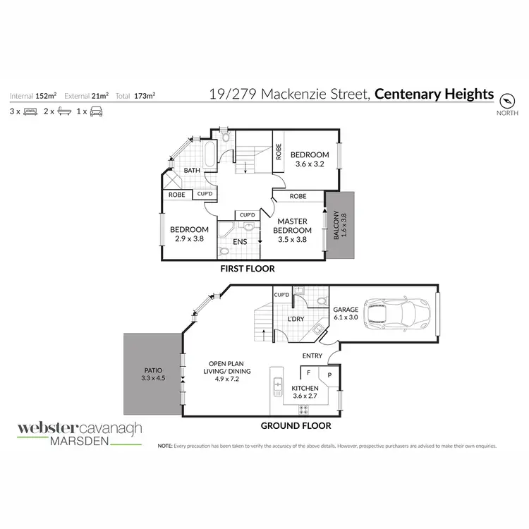 Floorplan of Homely unit listing, 19/279 Mackenzie Street, Centenary Heights QLD 4350