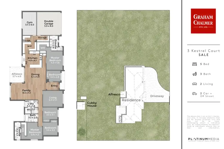Floorplan of Homely house listing, 3 Kestrel Court, Sale VIC 3850