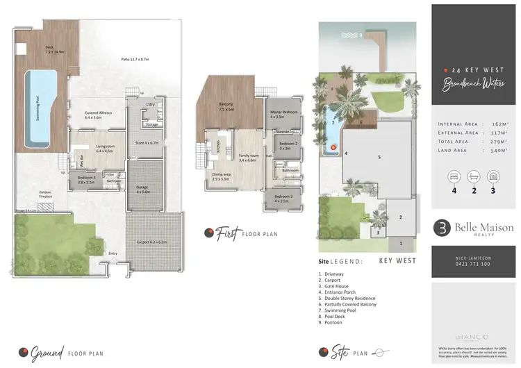 Floorplan of Homely house listing, 24 Key West, Broadbeach Waters QLD 4218