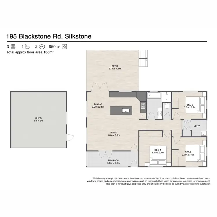 Floorplan of Homely house listing, 195 Blackstone Road, Silkstone QLD 4304