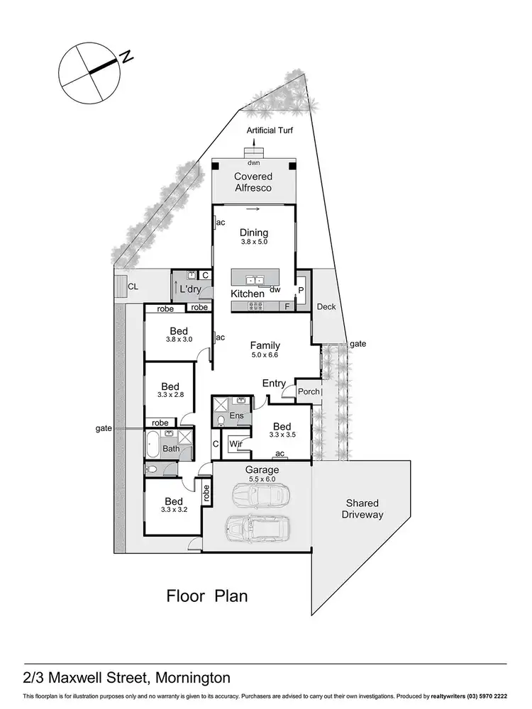 Floorplan of Homely unit listing, 2/3 Maxwell Street, Mornington VIC 3931