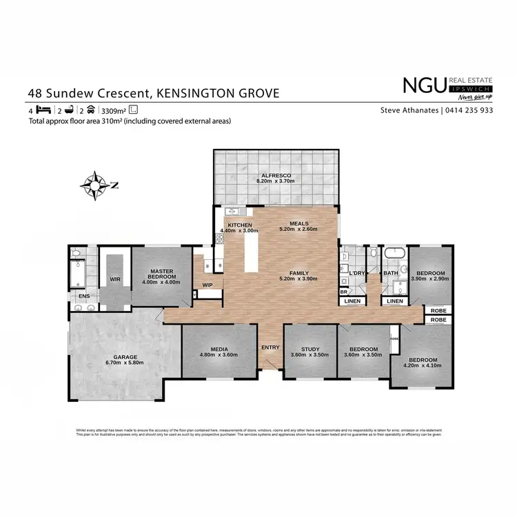 Floorplan of Homely house listing, 48 Sundew Crescent, Kensington Grove QLD 4341