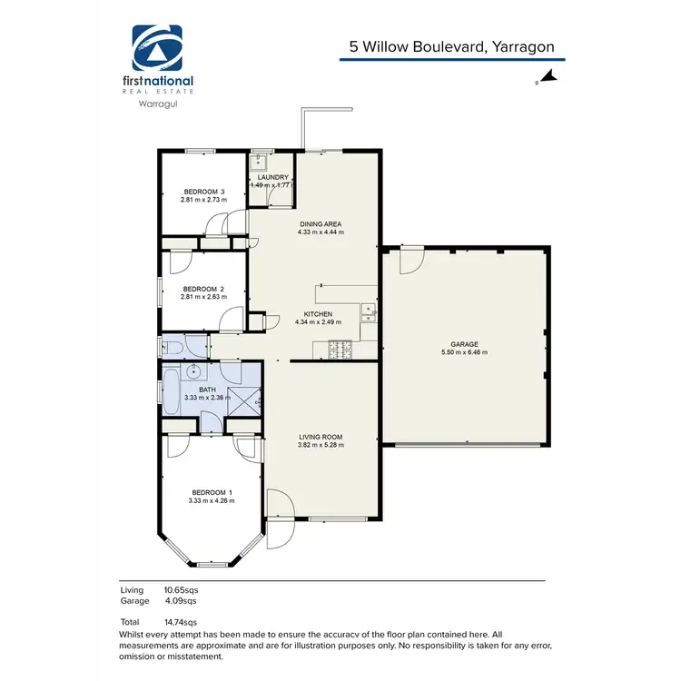 Floorplan of Homely townhouse listing, 5 Willow Boulevard, Yarragon VIC 3823