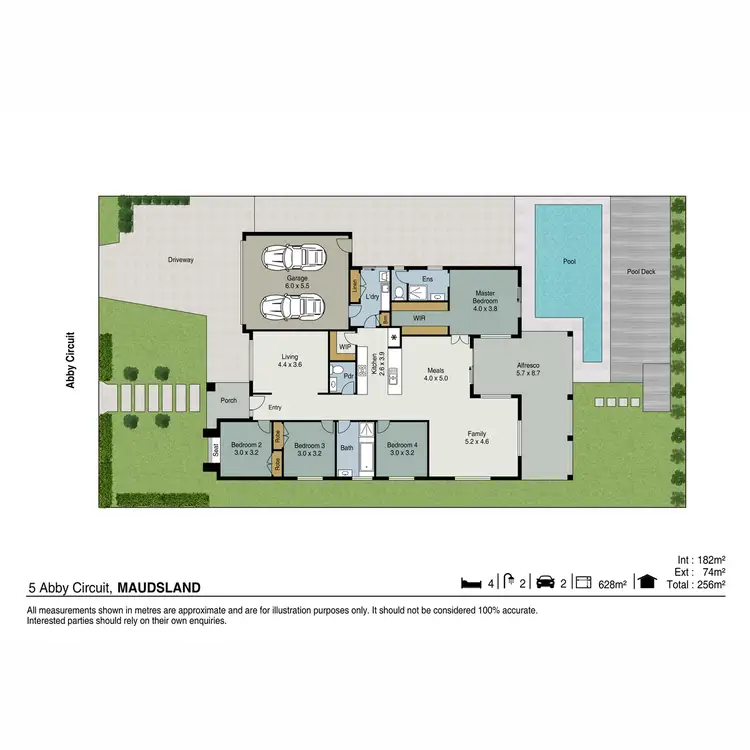Floorplan of Homely house listing, 5 Abby Circuit, Maudsland QLD 4210