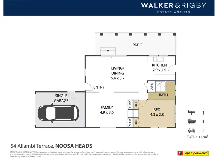 Floorplan of Homely house listing, 54 Allambi Terrace, Noosa Heads QLD 4567
