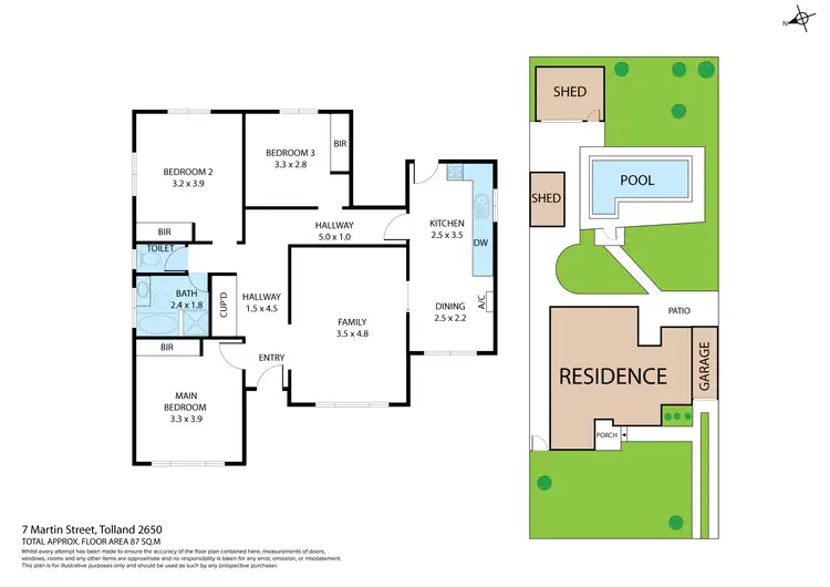 Floorplan of Homely house listing, 7 Martin Street, Tolland NSW 2650