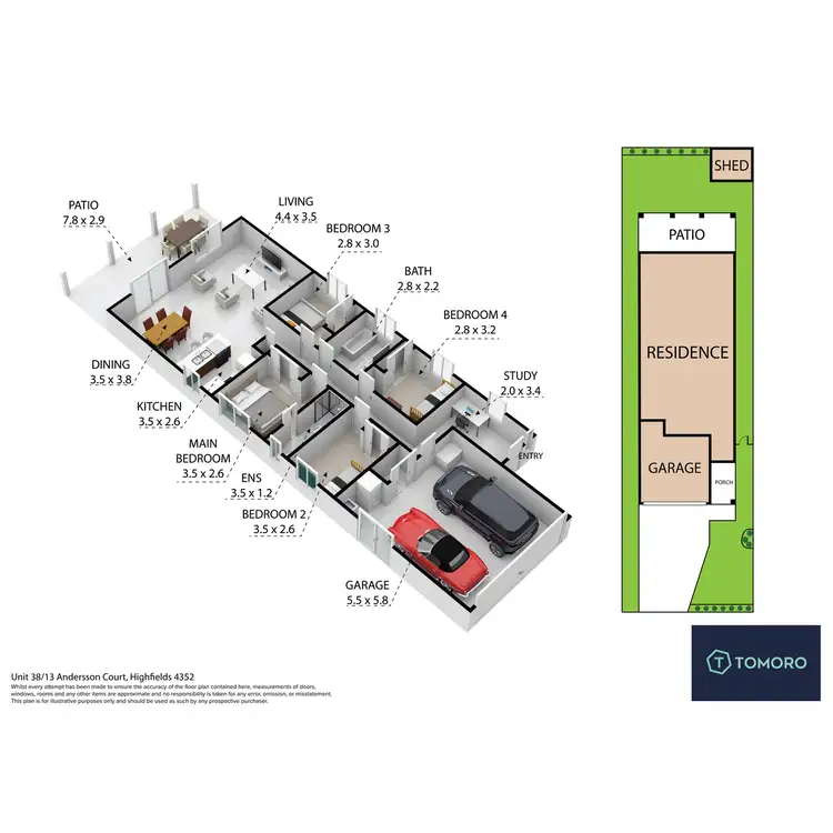 Floorplan of Homely house listing, 38/13 Andersson Court, Highfields QLD 4352