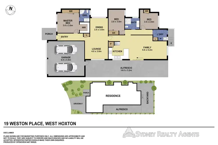 Floorplan of Homely house listing, 19 Weston Place, West Hoxton NSW 2171