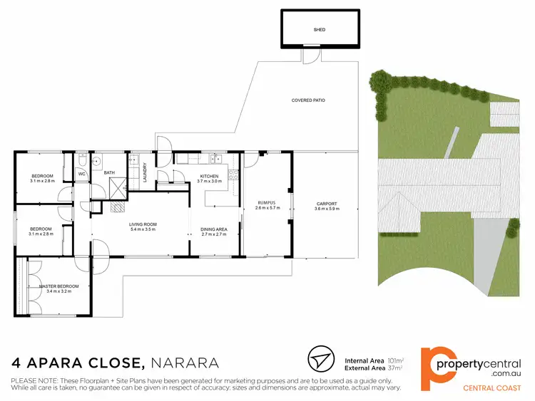 Floorplan of Homely house listing, 4 Apara Close, Narara NSW 2250