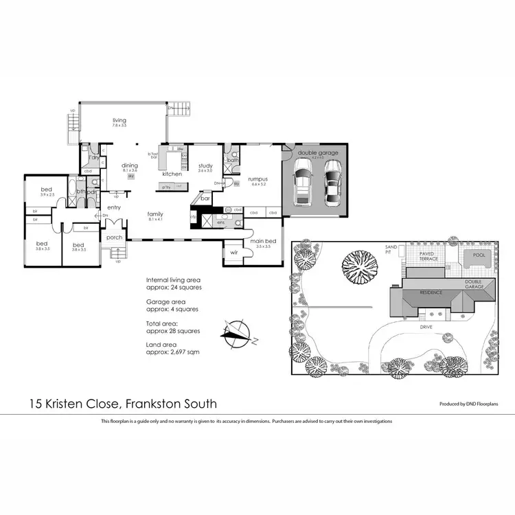 Floorplan of Homely house listing, 15 Kristen Close, Frankston South VIC 3199