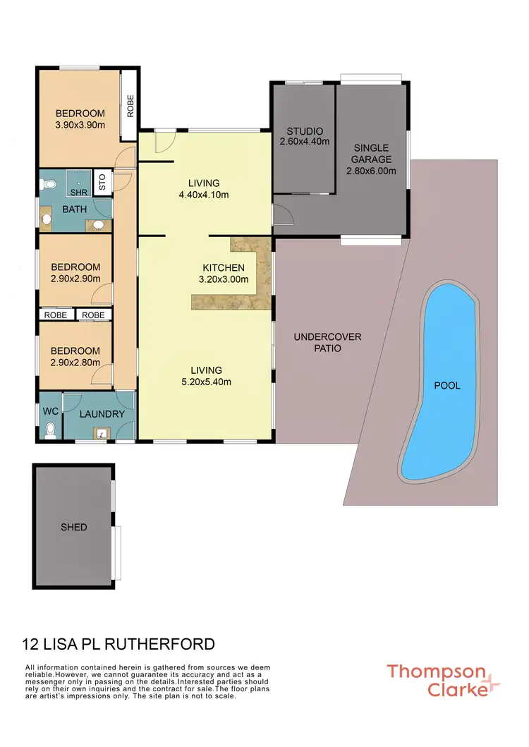Floorplan of Homely house listing, 12 Lisa Place, Rutherford NSW 2320