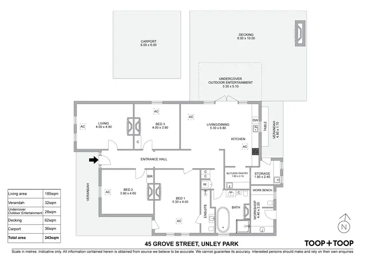 Floorplan of Homely house listing, 45 Grove Street, Unley Park SA 5061
