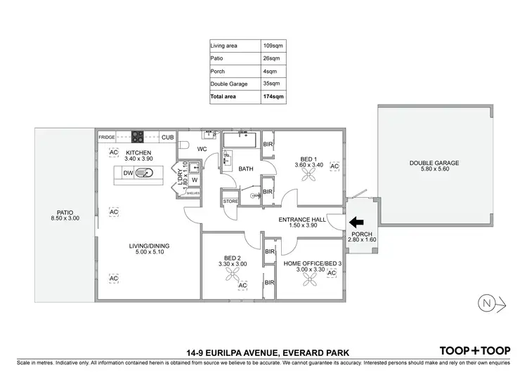 Floorplan of Homely house listing, 14/9 Eurilpa Avenue, Everard Park SA 5035
