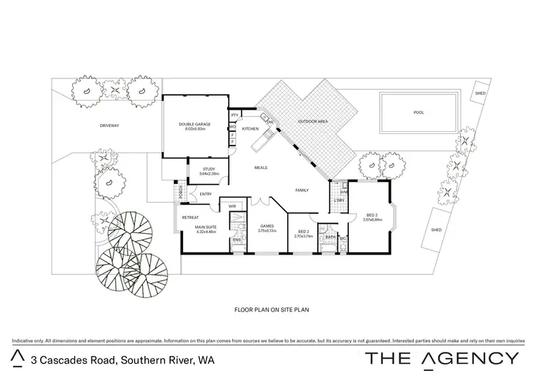 Floorplan of Homely house listing, 3 Cascades Road, Southern River WA 6110