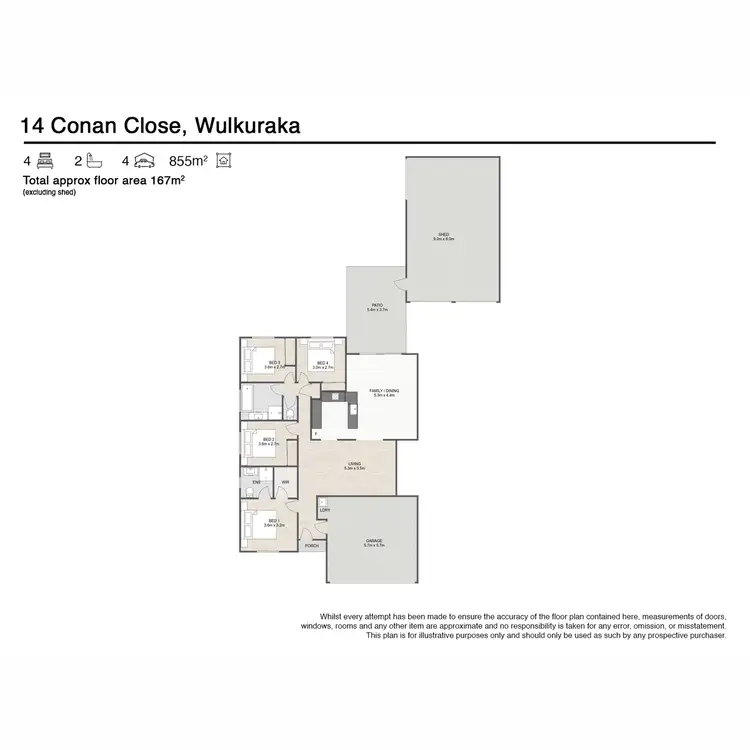 Floorplan of Homely house listing, 14 Conan Close, Wulkuraka QLD 4305