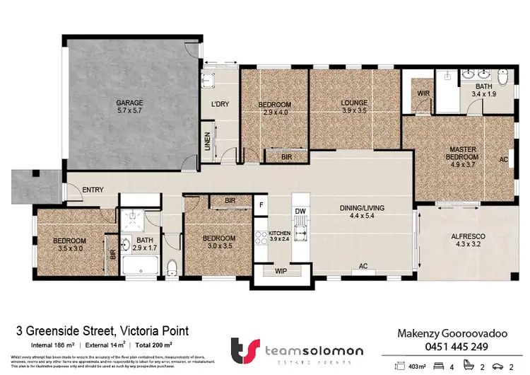 Floorplan of Homely house listing, 3 Greenside Street, Victoria Point QLD 4165