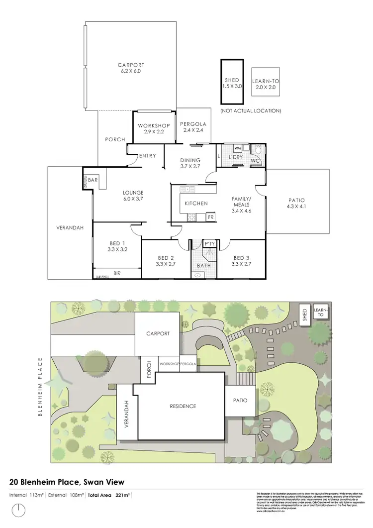 Floorplan of Homely house listing, 20 Blenheim Place, Swan View WA 6056