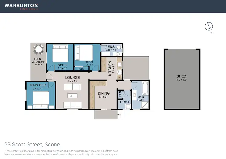 Floorplan of Homely house listing, 23 Scott Street, Scone NSW 2337