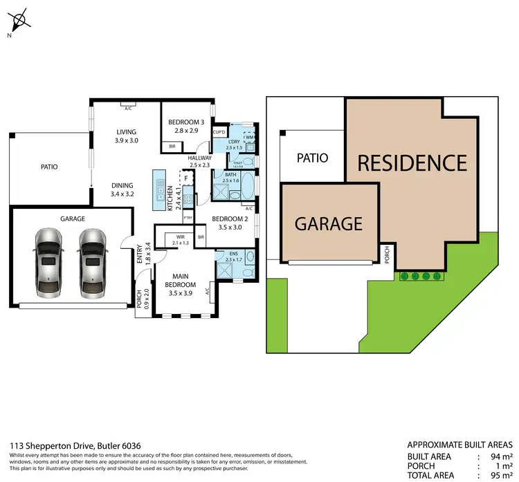 Floorplan of Homely house listing, 113 Shepperton Drive, Butler WA 6036