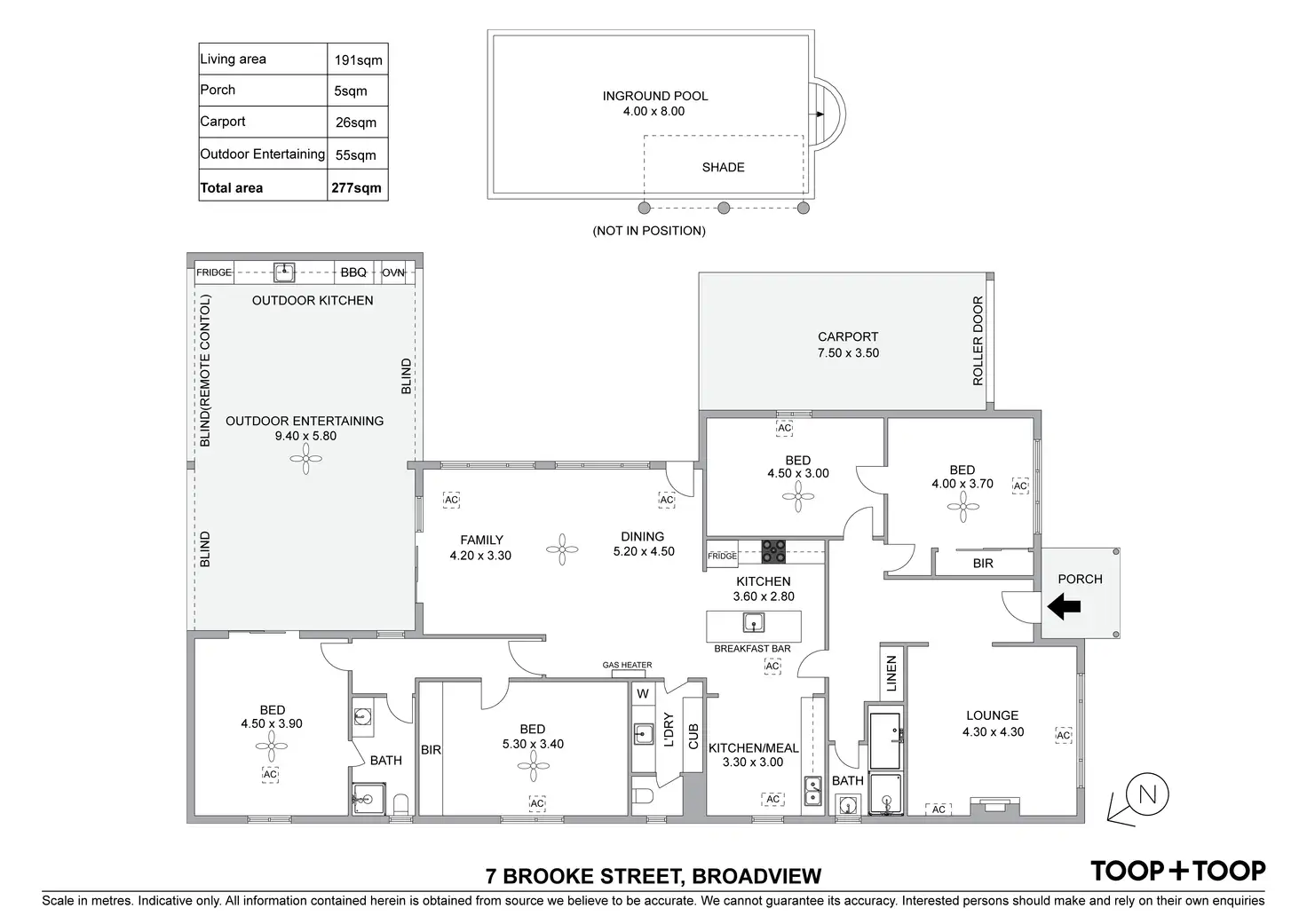 Floorplan of Homely house listing, 7 Brooke Street, Broadview SA 5083
