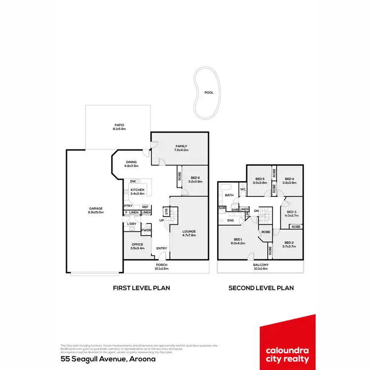 Floorplan of Homely house listing, 55 Seagull Avenue, Aroona QLD 4551
