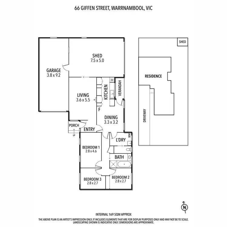 Floorplan of Homely house listing, 66 Giffen Street, Warrnambool VIC 3280
