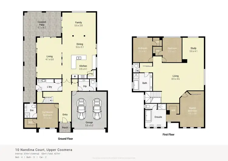Floorplan of Homely house listing, 10 Nandina Court, Upper Coomera QLD 4209
